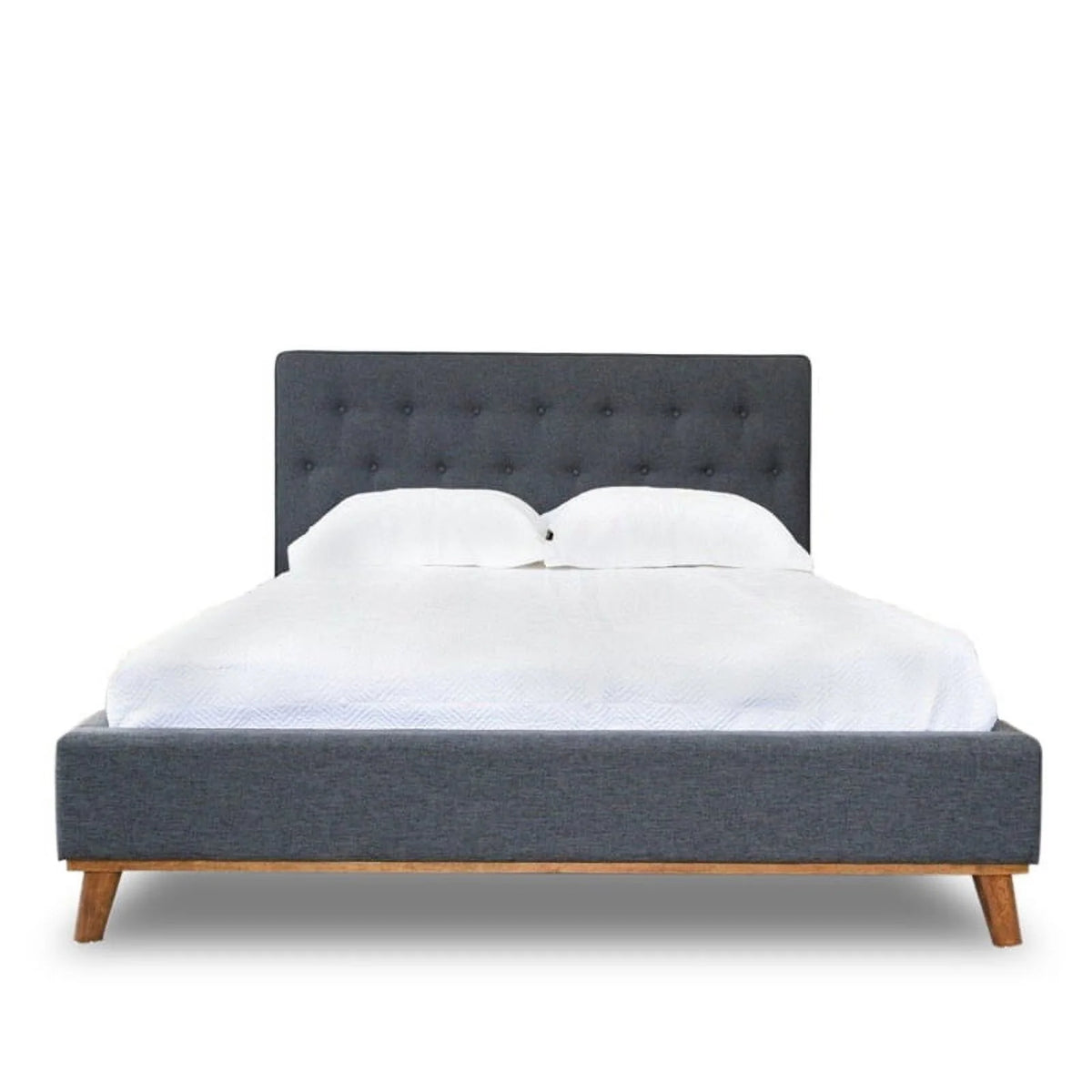 Queen Platform Bed 2 Nightstands 6-Drawer Dresser 4 Piece Set B729838