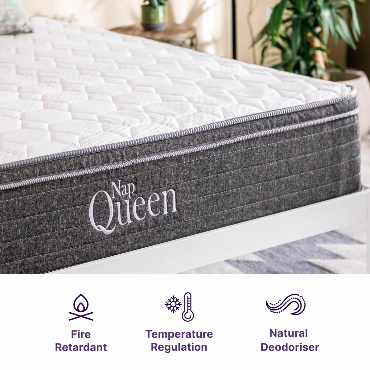 Queen Size Hybrid Memory Foam Pocket Spring Mattress X208212