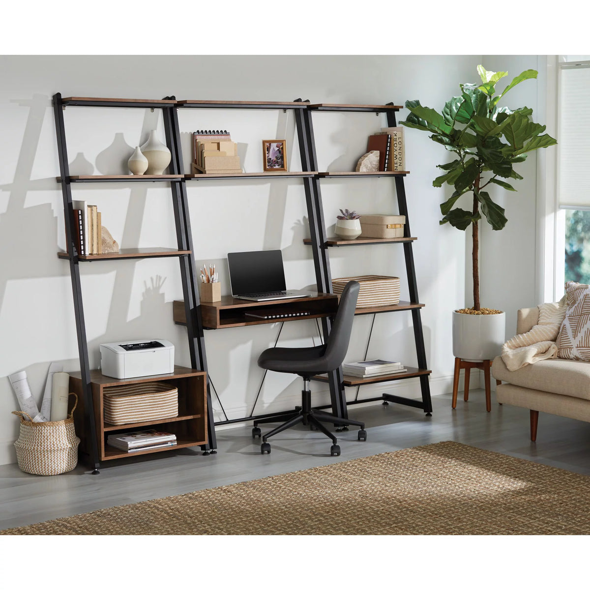 35"W Leaning Computer Desk C2560