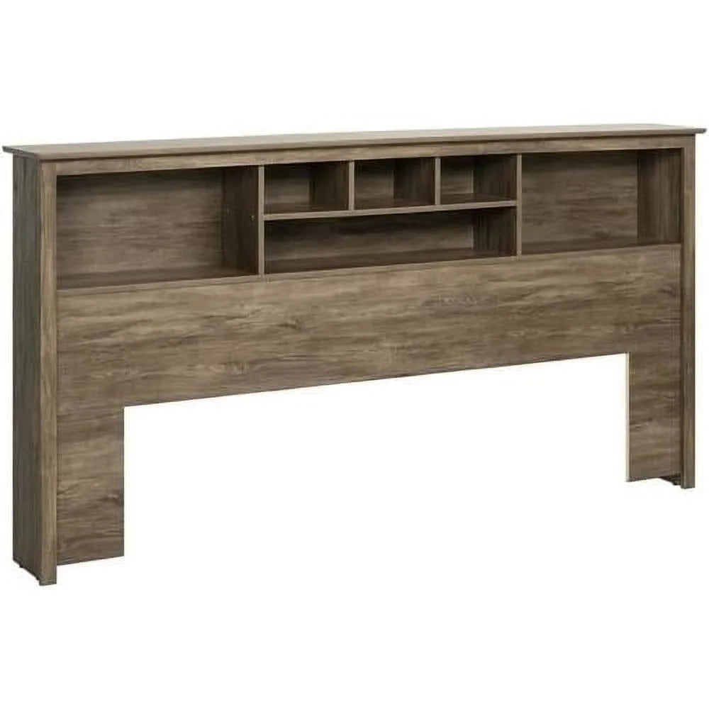 King Engineered Wood Bookcase Headboard W43833