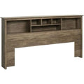 King Engineered Wood Bookcase Headboard W43833