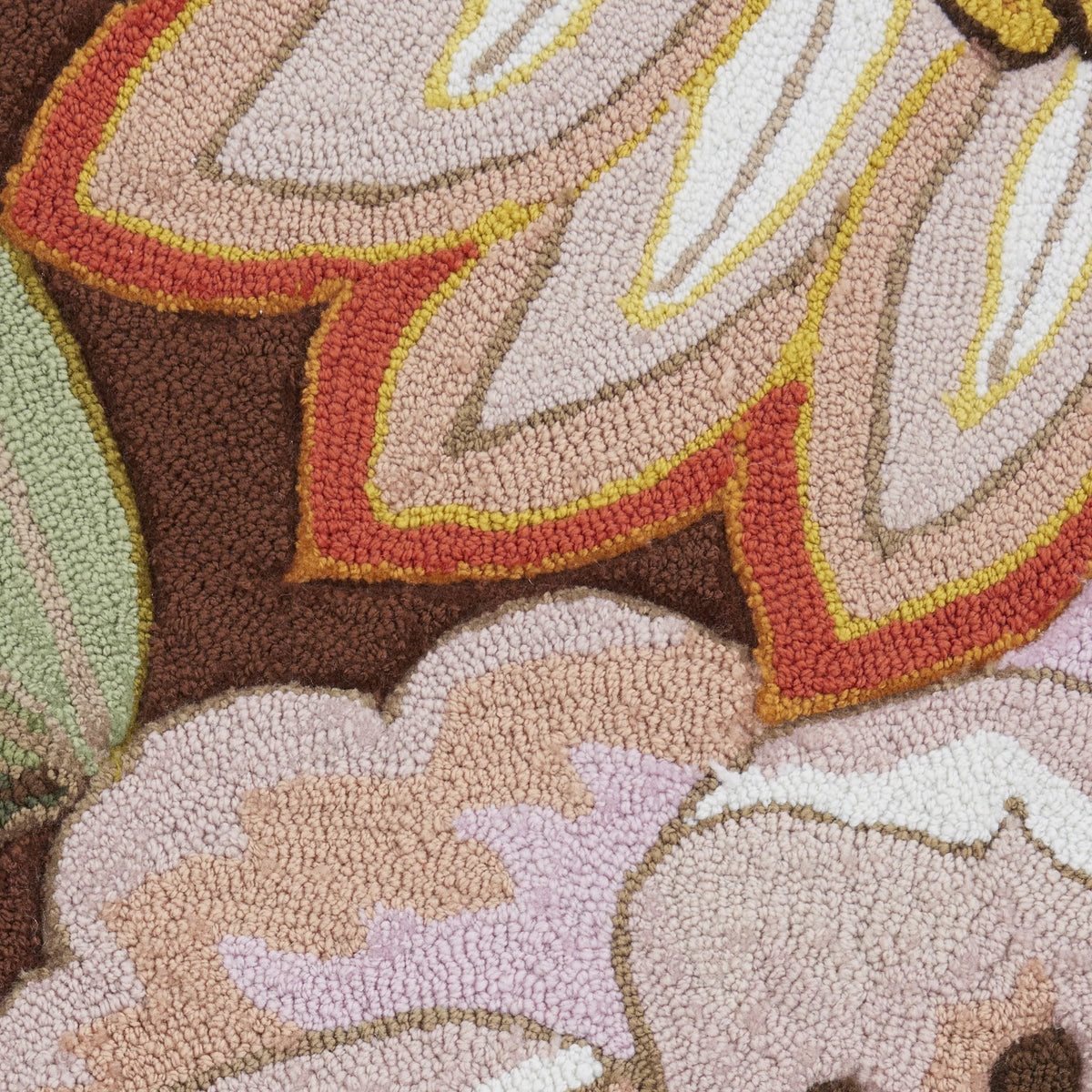 Floral Chocolate 5' x 7'6" Area Rug M2262