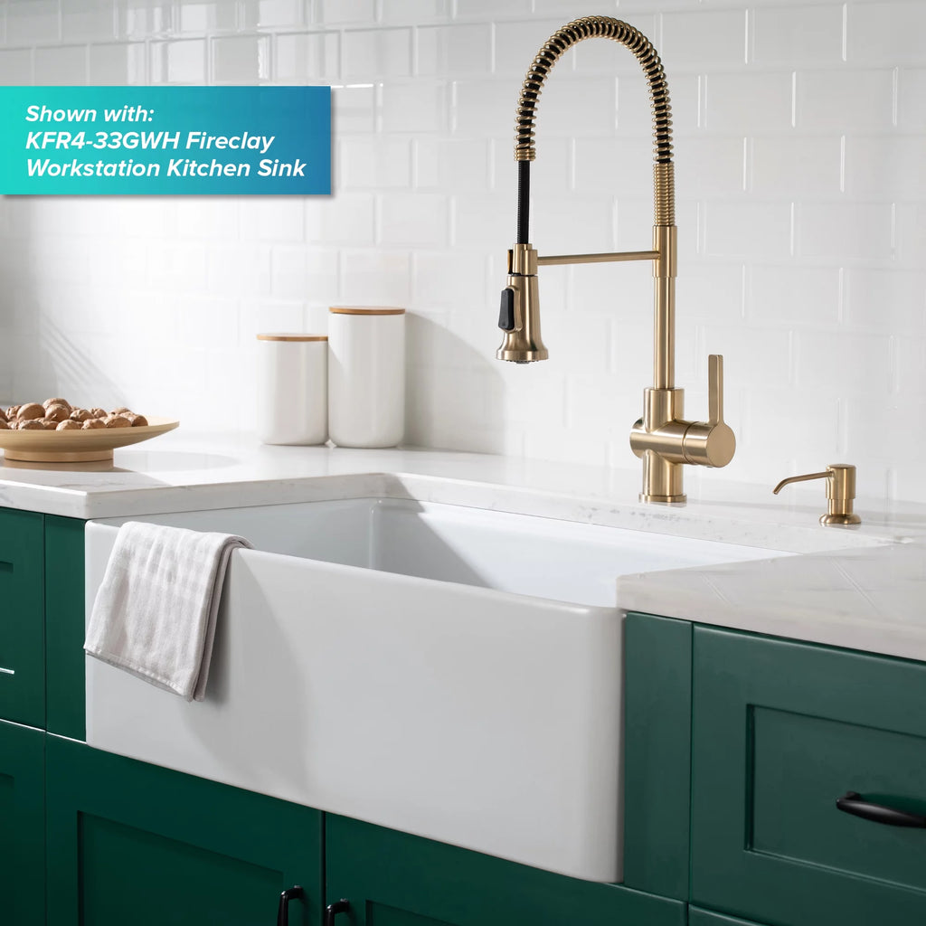 Kitchen Faucet and Water Filter Faucet Combo in Antique Champagne Bronze F3934