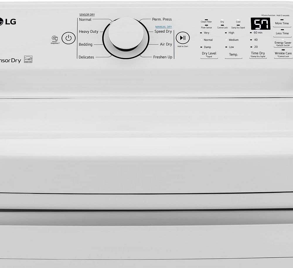 White Ultra Large Capacity Top-Load Washer and Electric Dryer Y8365