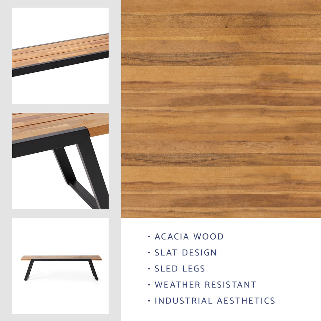 Acacia Wood Dining Bench E2293