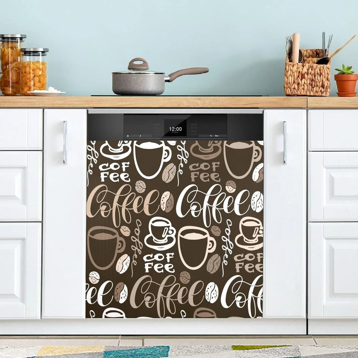 Coffee Cup Dishwasher Magnet Cover 23" x 26" C96703