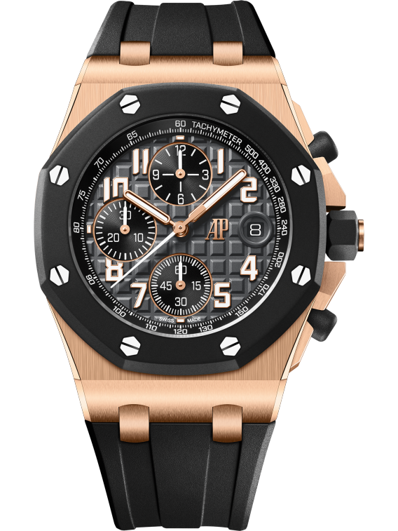 Pink Gold Anthracite Grey Dial Chronograph 42mm O79114