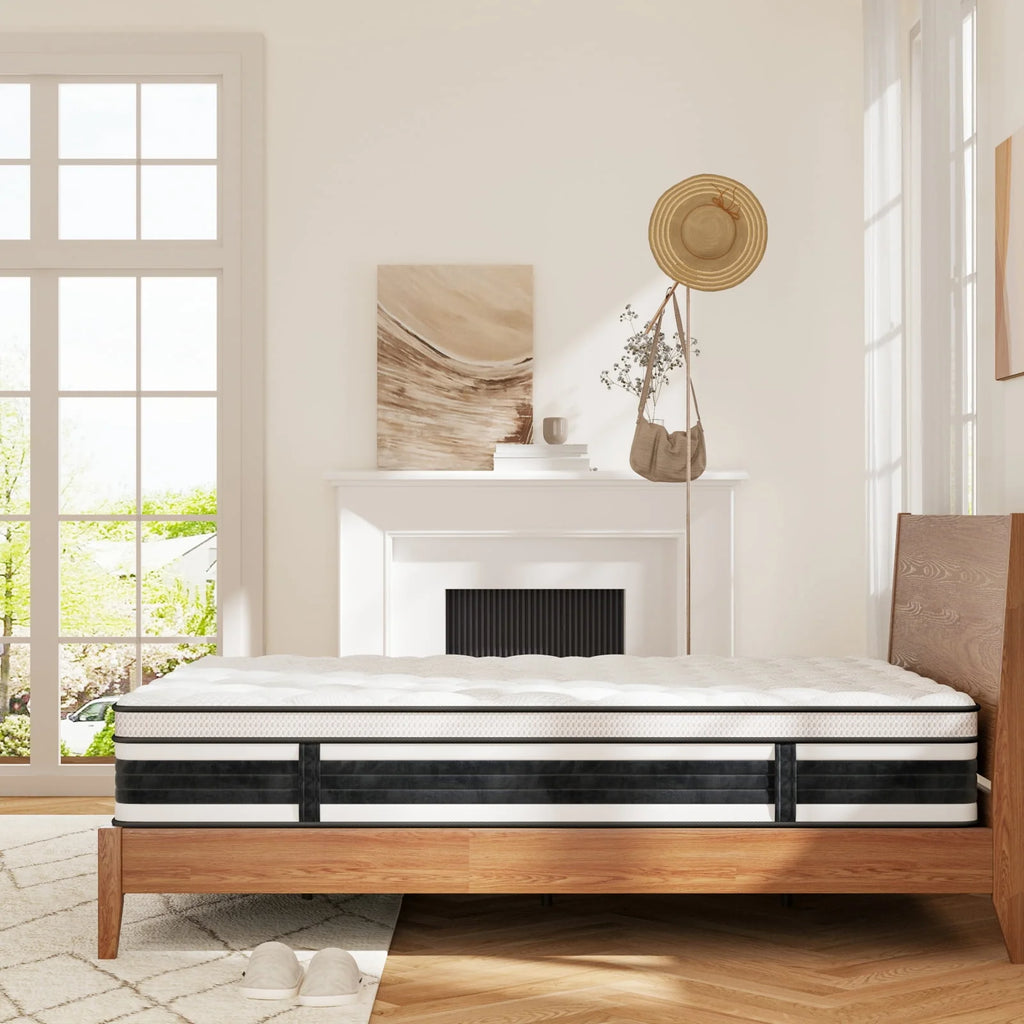 Queen Size 10 Inch Gel Memory Foam Hybrid Mattress C3346