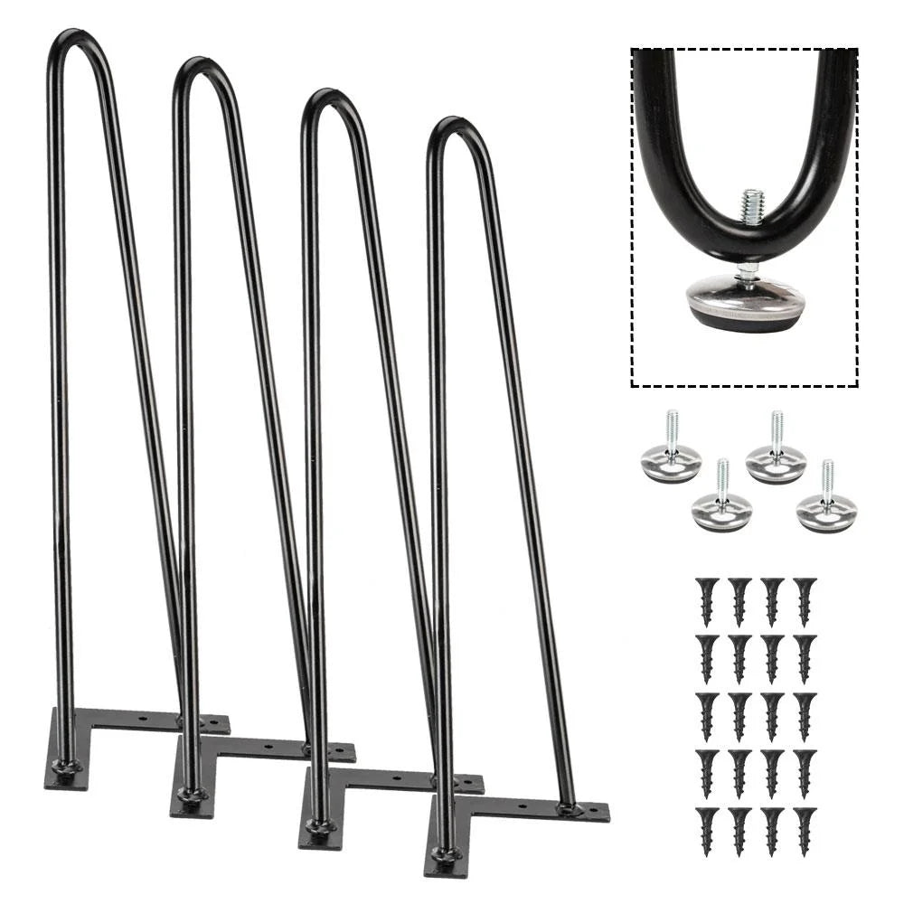 16" Heavy Duty Hairpin Coffee Table Legs Set of 4 D50445