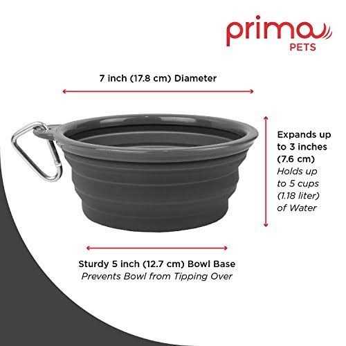 Collapsible Silicone Water Travel Bowl with Clip I402