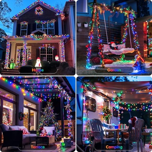 500 LED Orange and Purple Halloween String Lights L36532