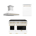 48 In. Gas Range, Range Hood, and Dishwasher P9514