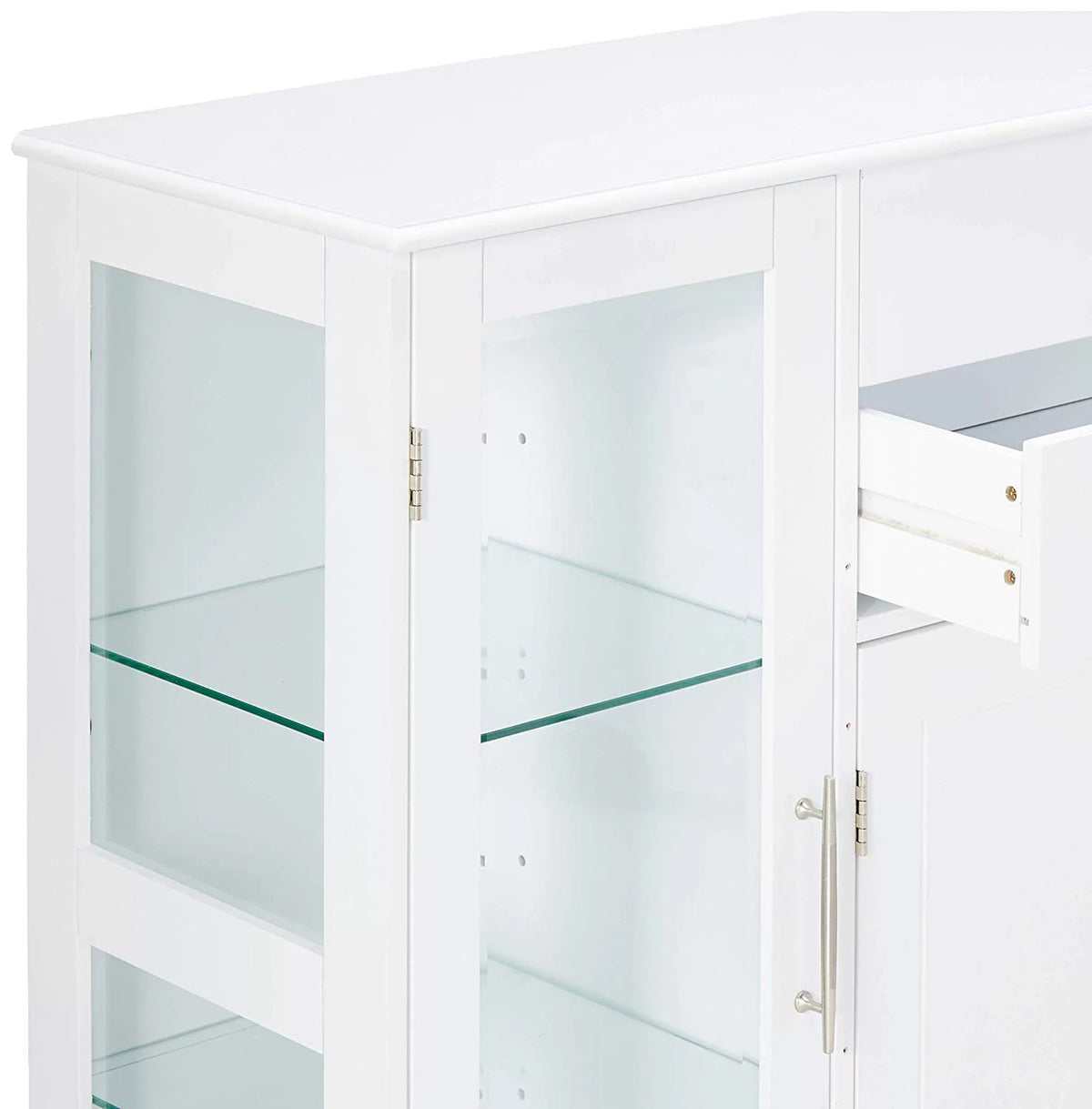 White Wooden Sideboard Buffet Cabinet Q119