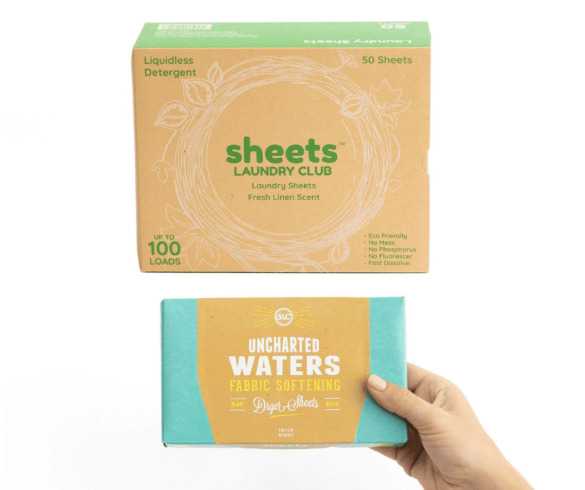 50 Laundry Detergent Sheets 40 Fabric Softener Dryer Sheets R1417