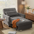 Light Gray Convertible Sofa Bed T2814