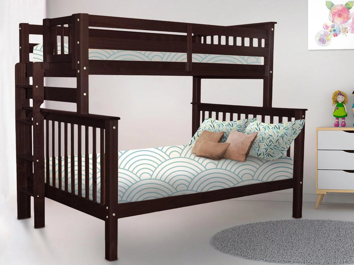 Twin over Full Bunk Beds with End Ladder R48004