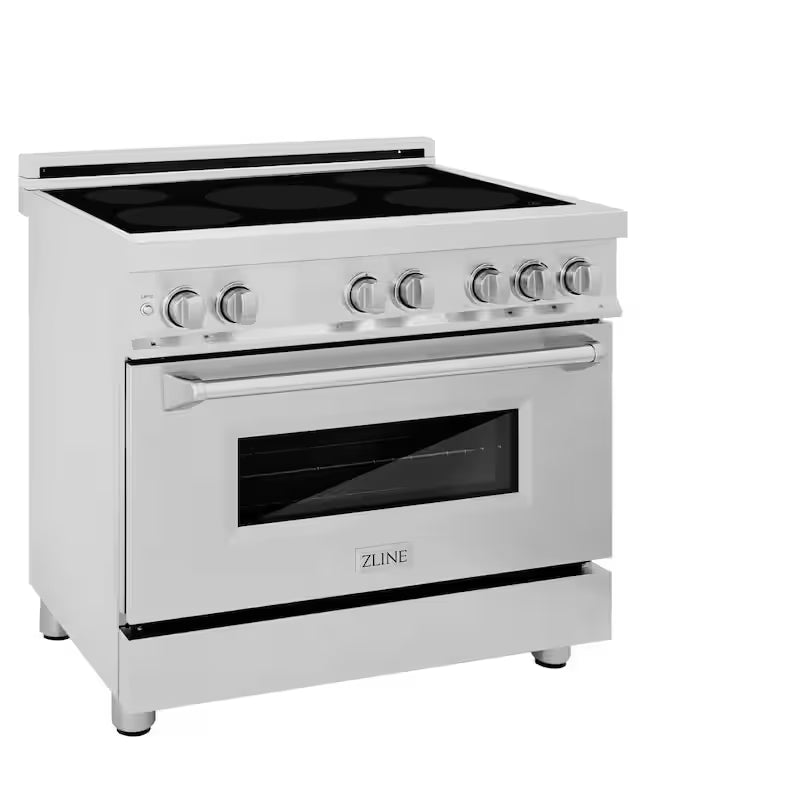 Freestanding Electric Range 4 Element Induction Cooktop Stainless Steel A753064
