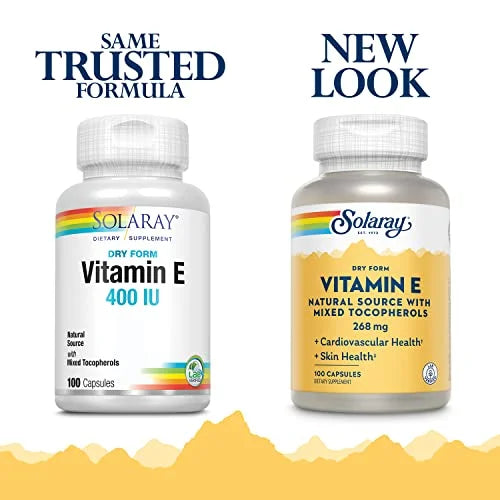 Vitamin E 400 IU Mixed Tocopherols 100 Capsules F829498