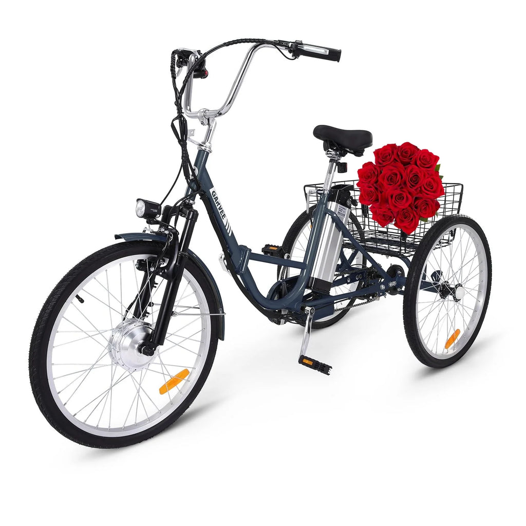 Electric Tricycle 7 Speeds 36V 10Ah Large Basket H82788