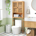 Natural Bamboo Over The Toilet Storage Cabinet O93399