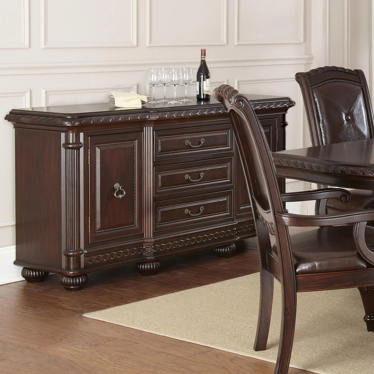 Brown Cherry Buffet W89057