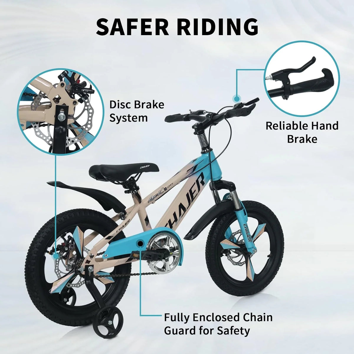 20 Kids Bike with Training Wheels, Handbrake, Kickstand U187961