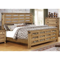 Wood Panel California King Bed W9004
