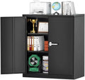 Locking Steel Cabinet with Doors and Shelves C8130