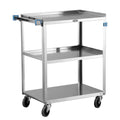 Stainless Steel Utility Cart, 500 lb Capacity, 3 Shelf C798