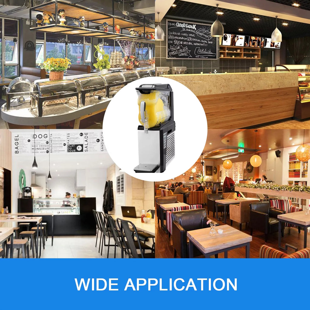 10L Single-Bowl Commercial Slush Frozen Drink Machine W195