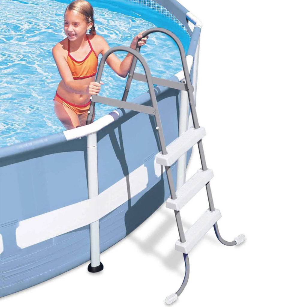 12 x 2.5 Foot Metal Frame Above Ground Pool with Filter U359028