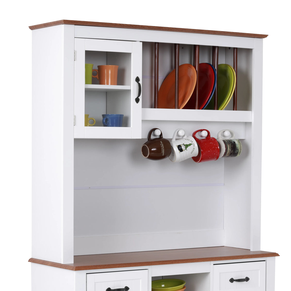 Buffet Hutch with Glass Framed Door S2325