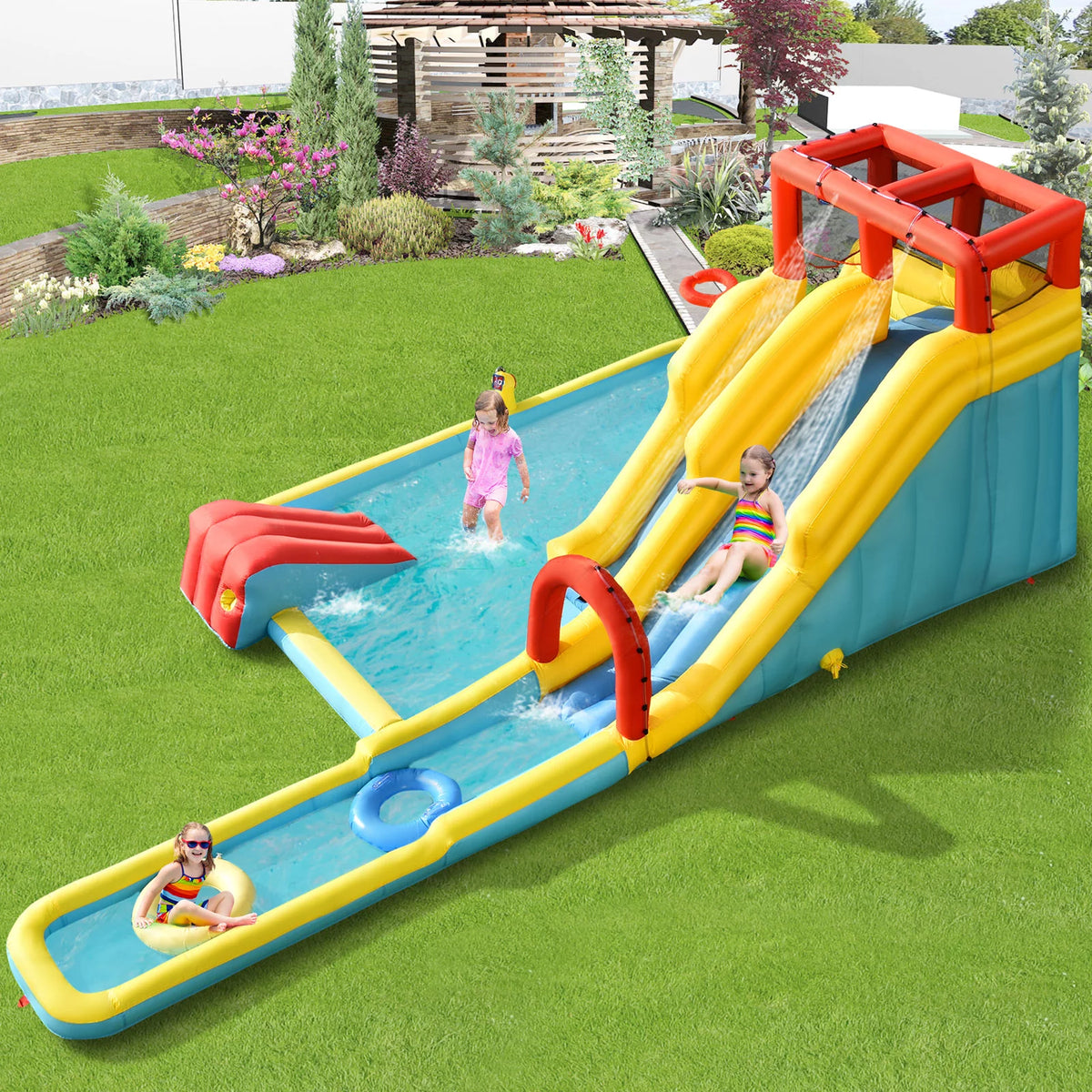 Inflatable Water Slide Castle K736066
